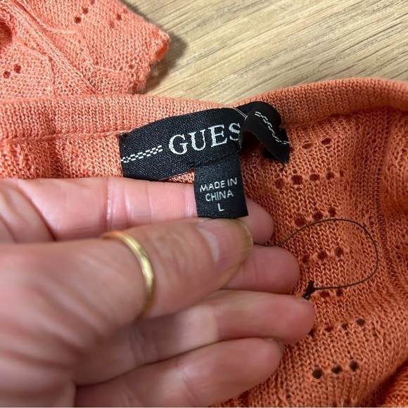 Guess Elia Pointelle Ruffle Sweater - Picture 5 of 6